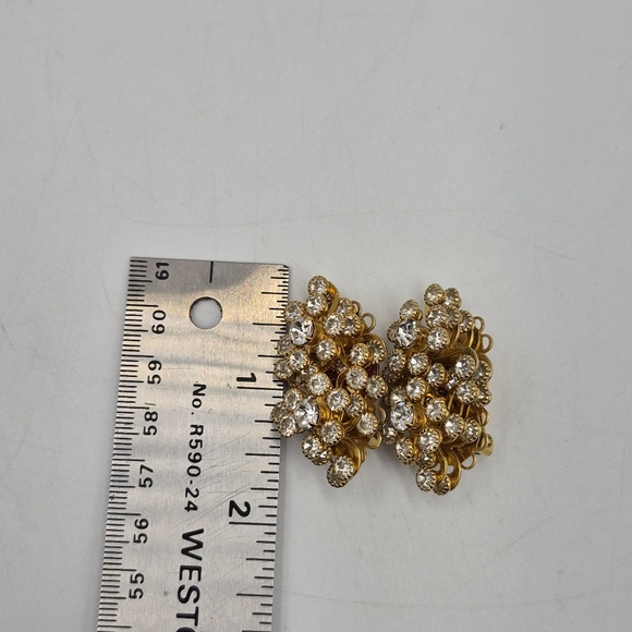 XL Rhinestone Statement Earrings - Picture 6 of 6